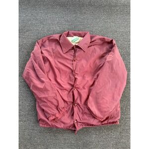 Vintage Red Hartwell Nylon Jacket With Cotton‎ Lining Size Large